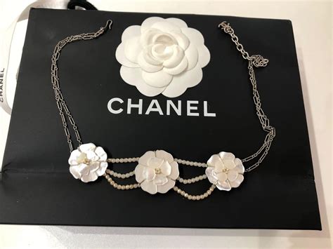 chanel camellia pink|chanel camellia flower necklace.